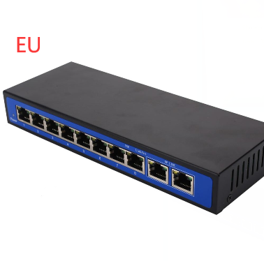 8+2 power 10 port 100M POE switch wireless AP 48V external power supply photo 7