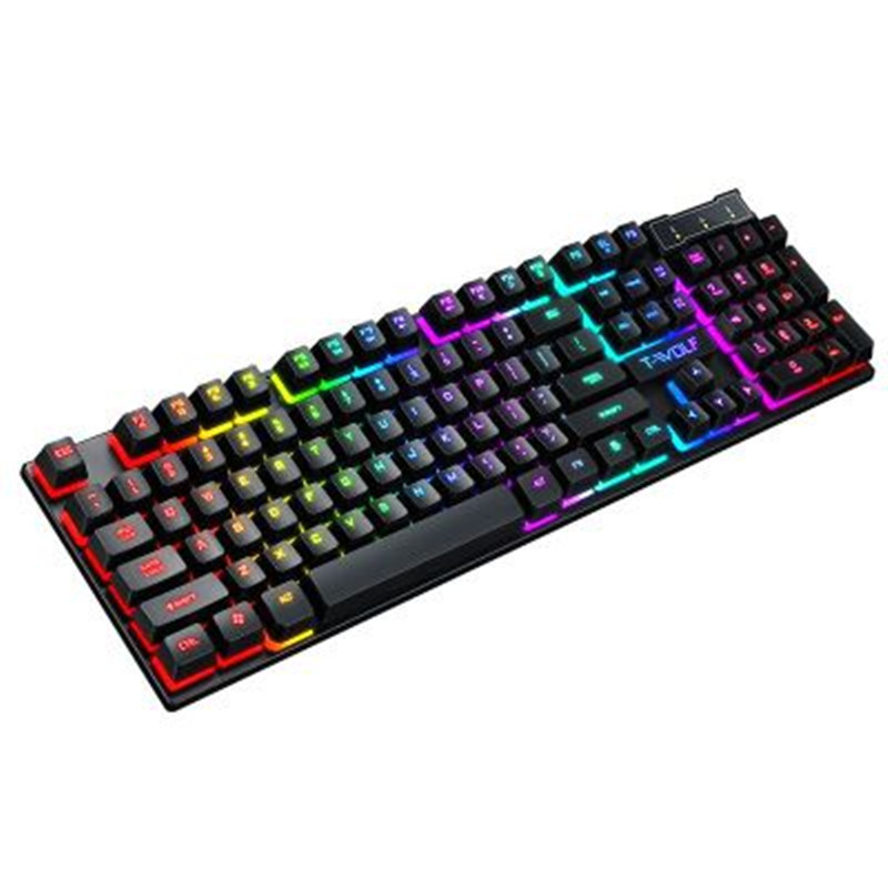 Gaming Usb Luminous Wired Keyboard Floating Manipulator photo 2