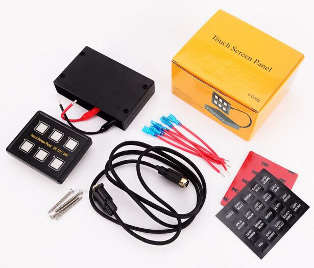 Wrangler Switch Panel Car/Boat/Bus Modification 6-Way Touch Switch Panel photo 1