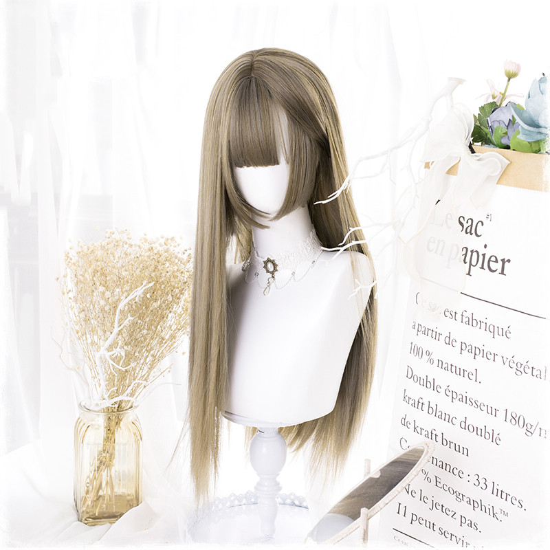 Manzhen Daily Black Long Straight Wig Girl photo 3