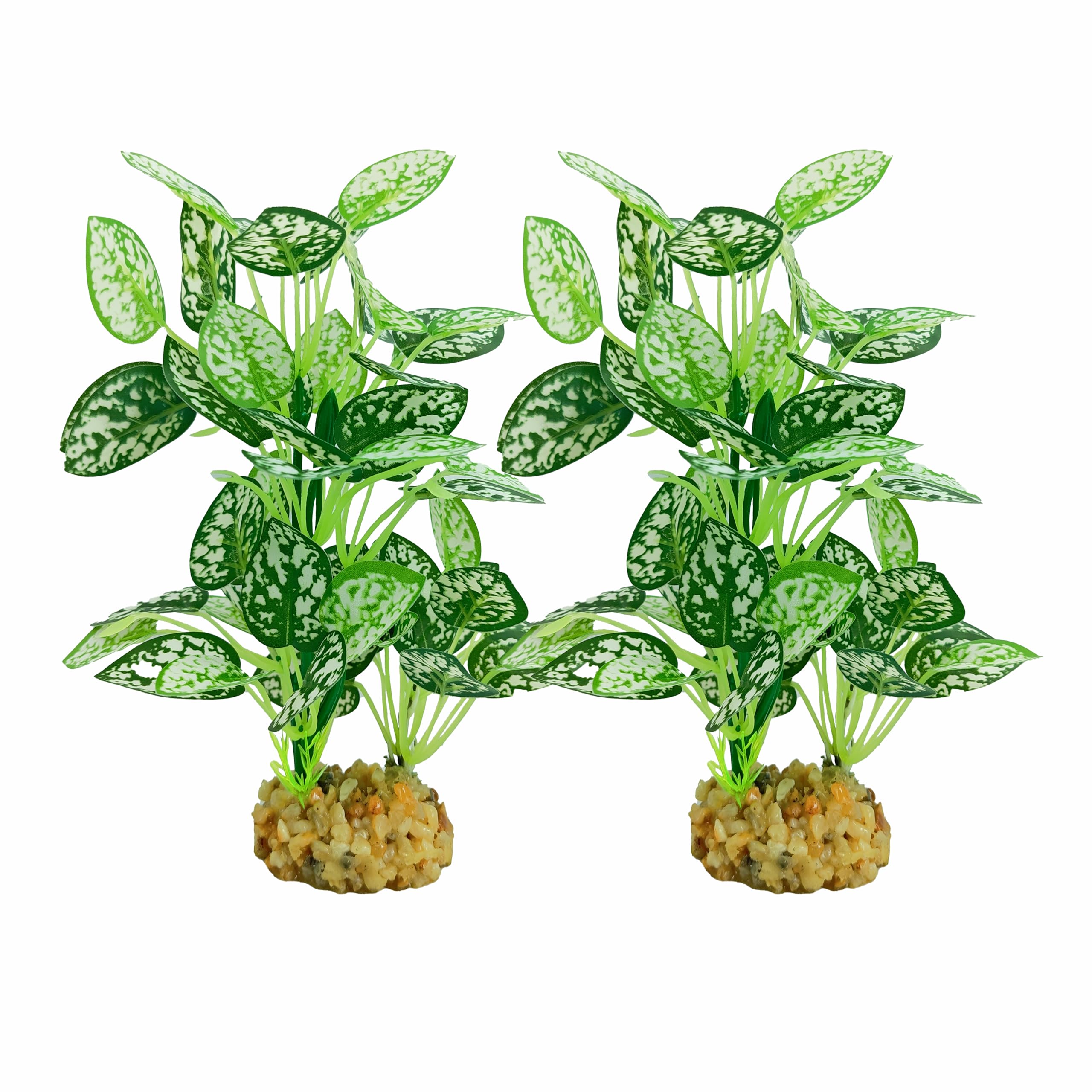 Silk Aquarium Plants 2-Pack, 8.6-inch Artificial Aquarium Silk Plants -  Simulated Fish Habitat Decor, Safe Silk Plants For Aquariums Fish Fishbowl photo 2