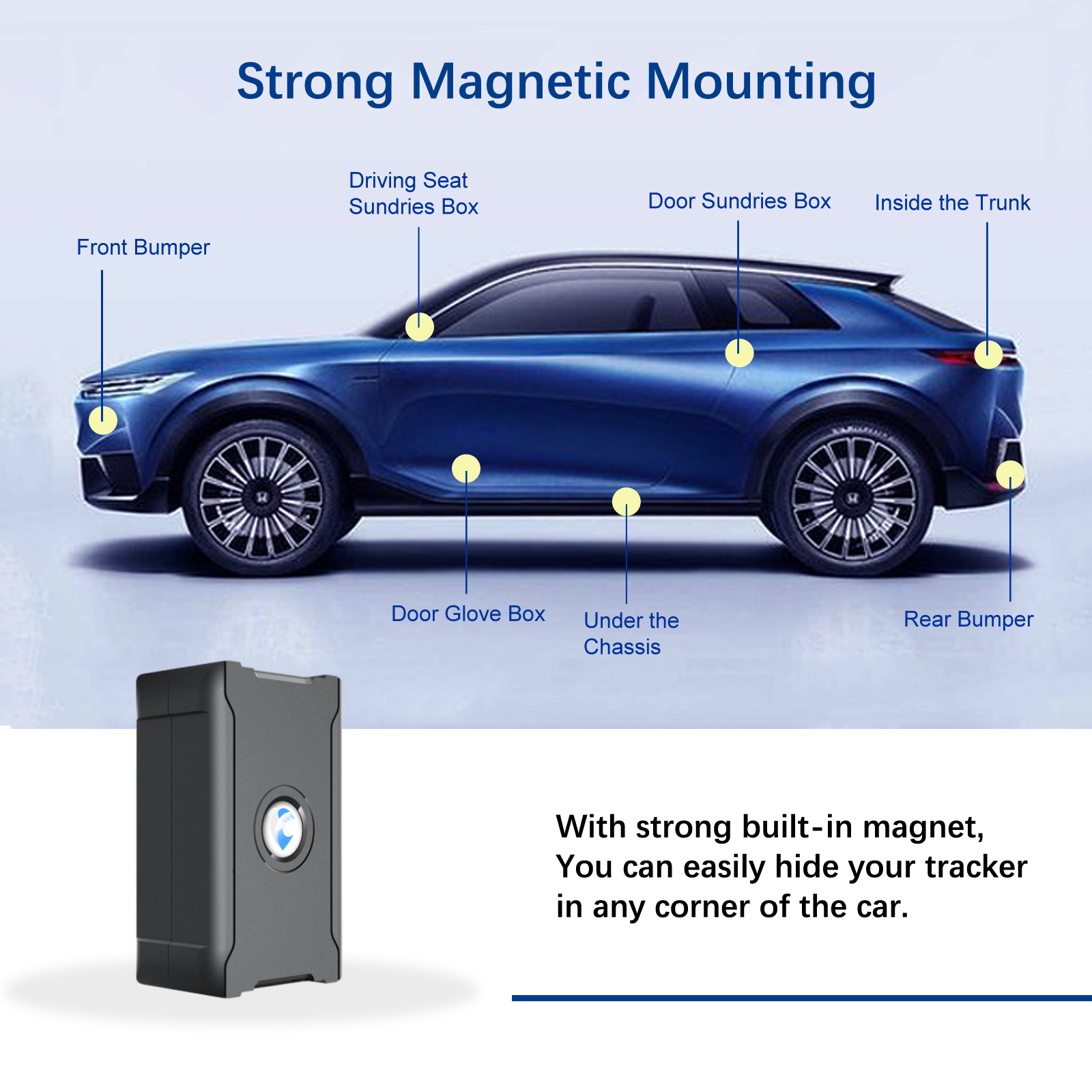 Anti-Theft Hidden GPS Tracker With Remote Control Real-Time Vehicle Tracker For Car, Truck, Motorcycle & Luggage, Subscription Required photo 3