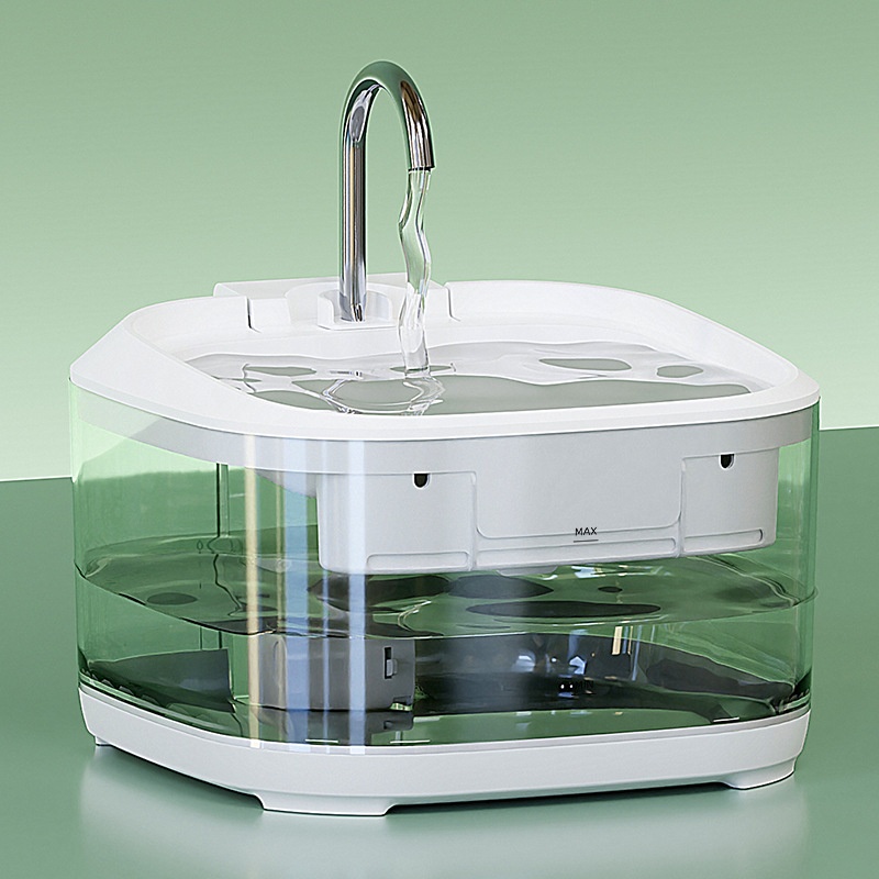 Large Capacity Fully Transparent Automatic Circulating Filtered Pet Water Fountain photo 2