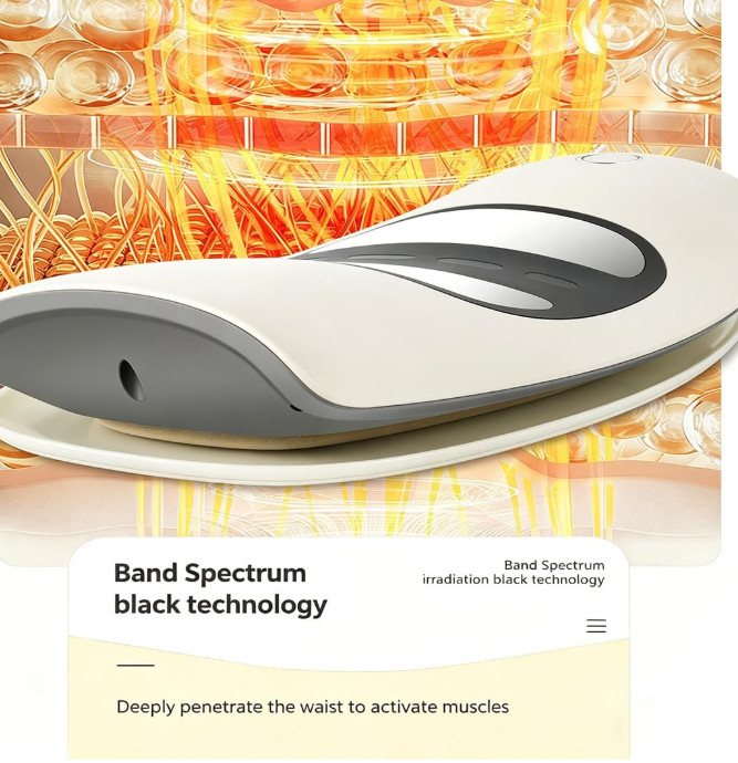 3 Heat Levels Vibration Massager Easy Relieves Lumbar Fatigue Multi-scene Safe photo 6