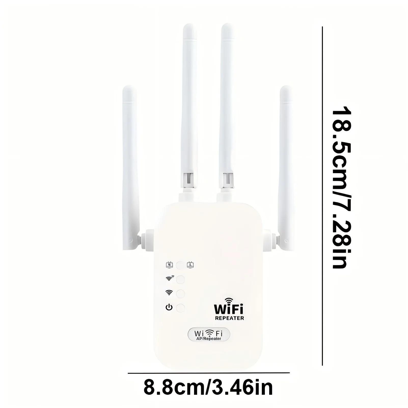 1200 Mbps Wireless Wi-Fi Repeater, Dual-Band 2.4 GHz 5 GHz Wi-Fi Signal Booster, 802.11ac Gigabit Wi-Fi Extender, WPS Router photo 5