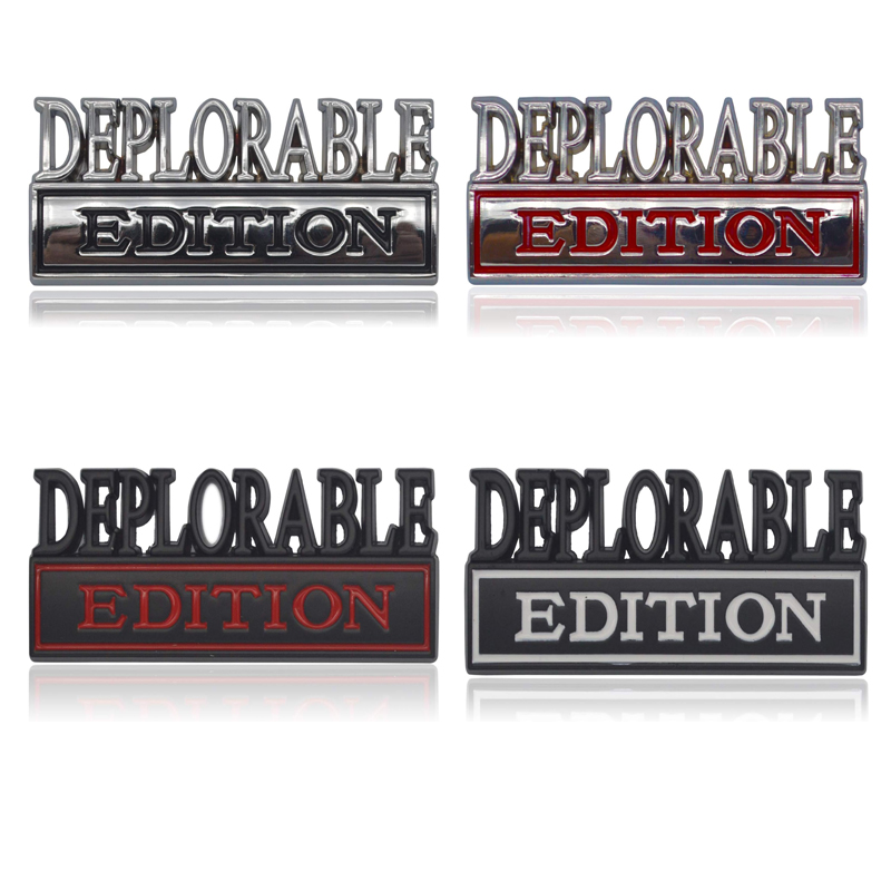 2pcs Deplorable Edition Emblems, Emblem 3D Badge Decal Car Truck SUV,Refrigerator Sticker,Window Display Stickers,Bicycles, Laptops, Fridges photo 1