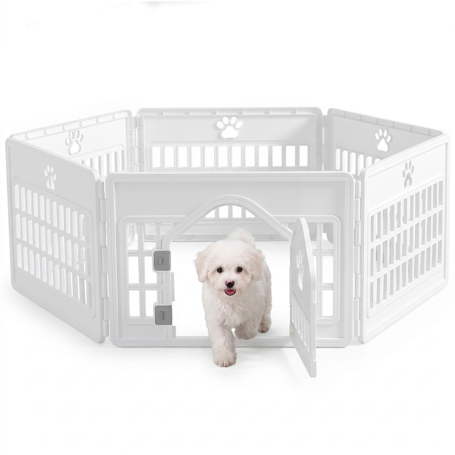Plastic Dog With Movable Enclosure, Suitable For Small And Medium-sized Dogs, Cats And Rabbits. photo 4