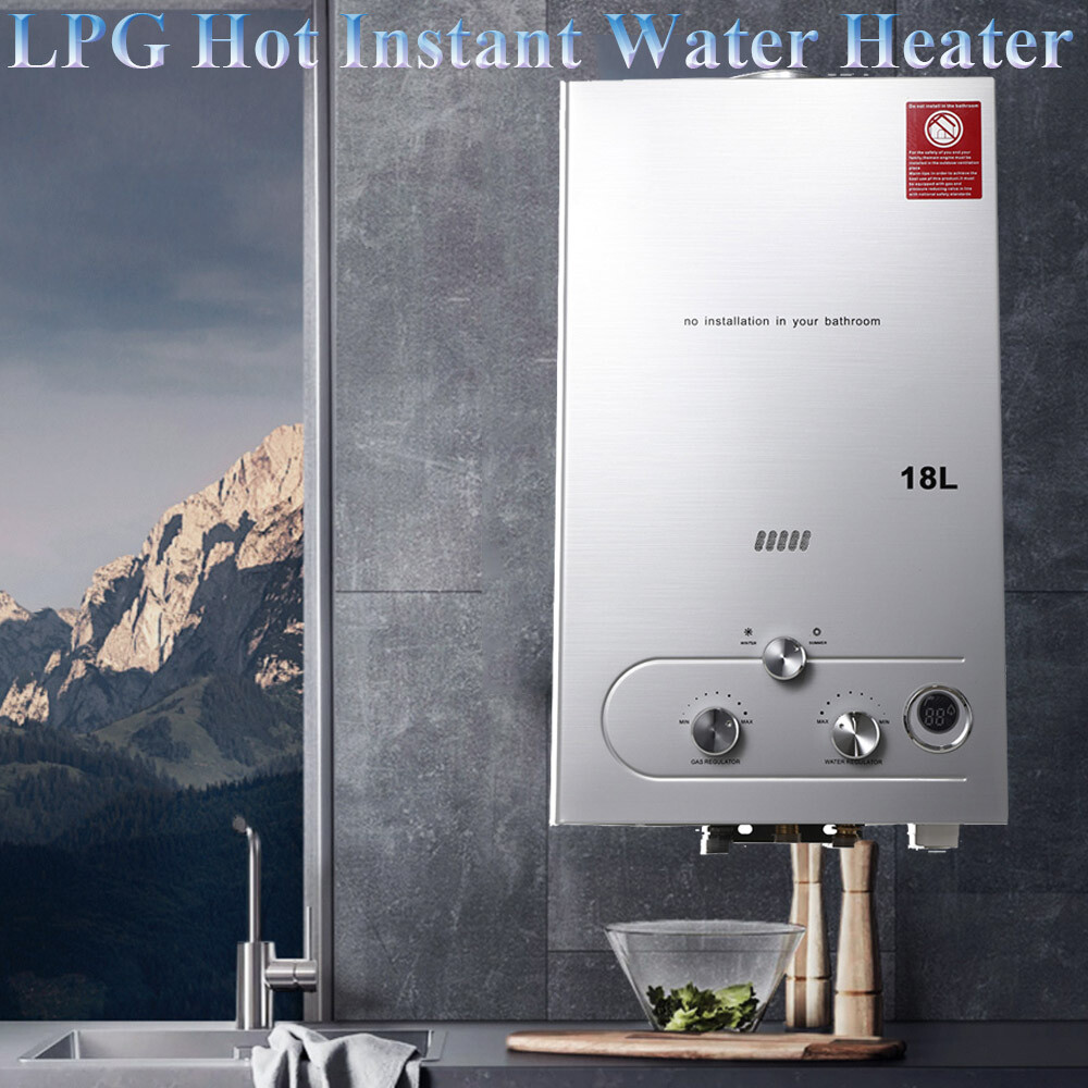 18L Propane Gas Water Heater LPG Tankless Instant Hot Water Heater W Shower Kit photo 1