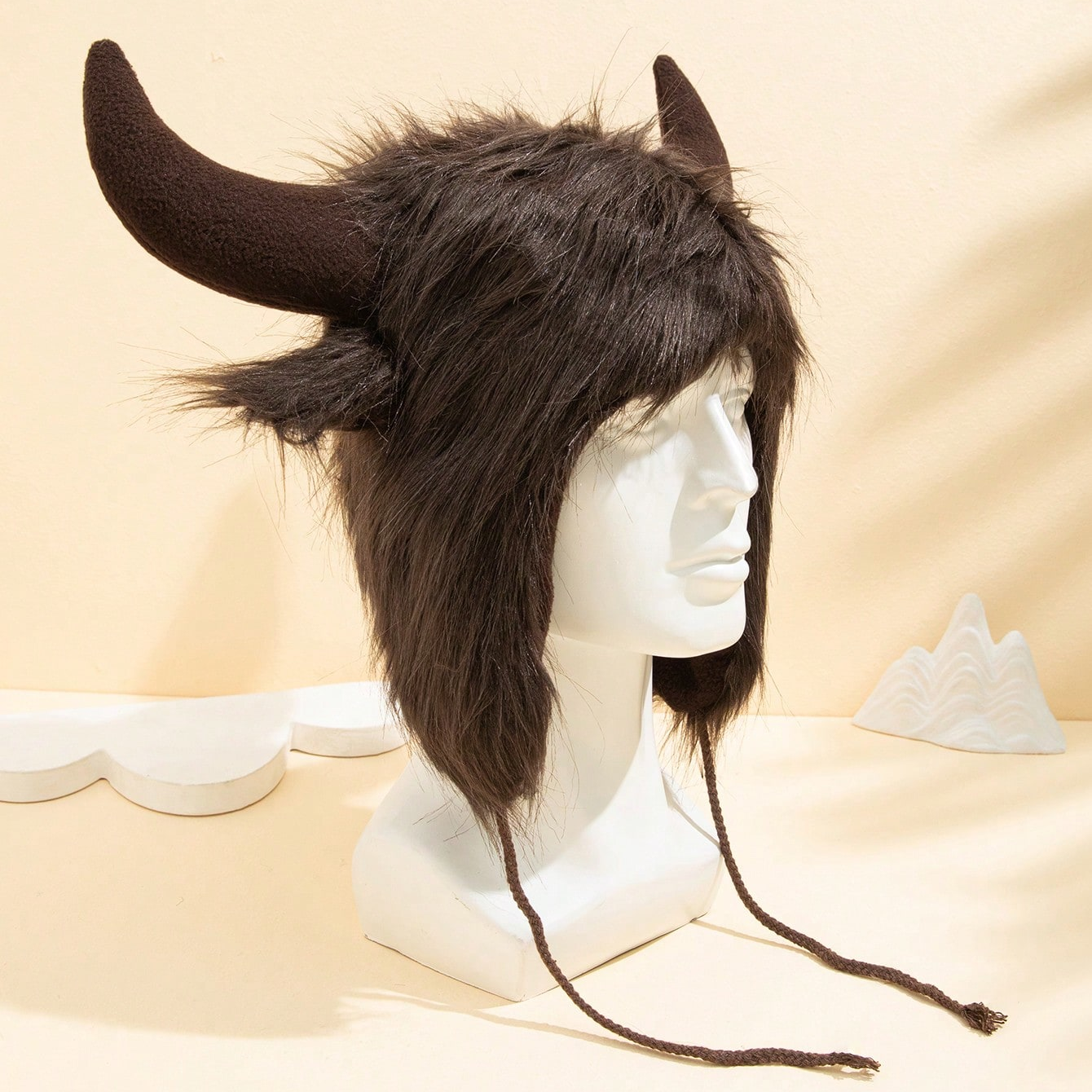 Funny Woolen Mao Yilong Winter And Autumn Warm, Windproof And Cold-proof Style Hat, Halloween Ear Protection Hat photo 3
