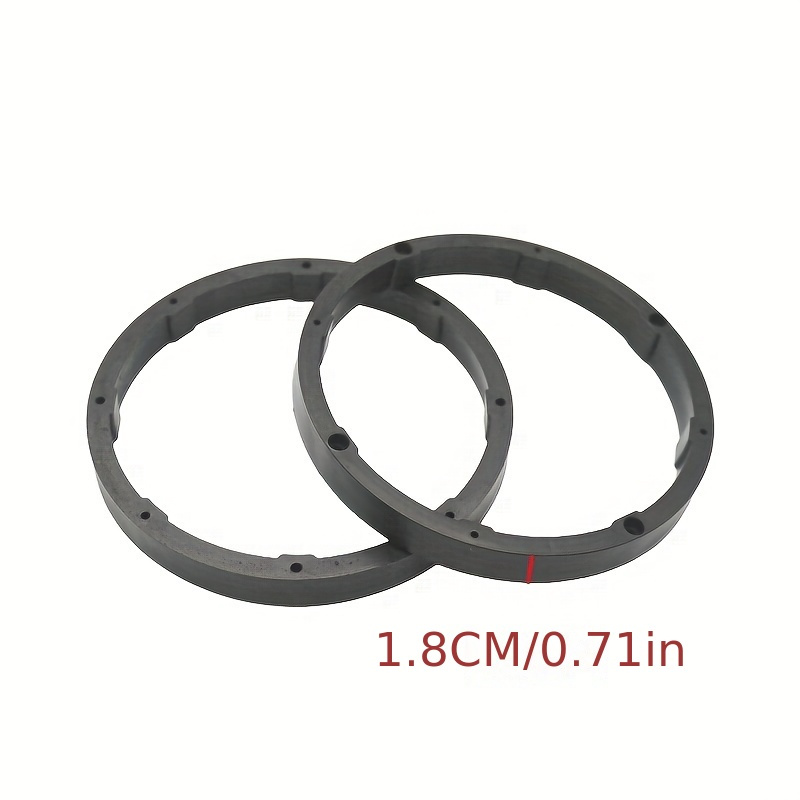 2pcs 6.5 Speaker Spacers Universal Car Audio Speaker Soild Pad Subwoofer Mid Range Custom Installation Mounting Adapter Black photo 4