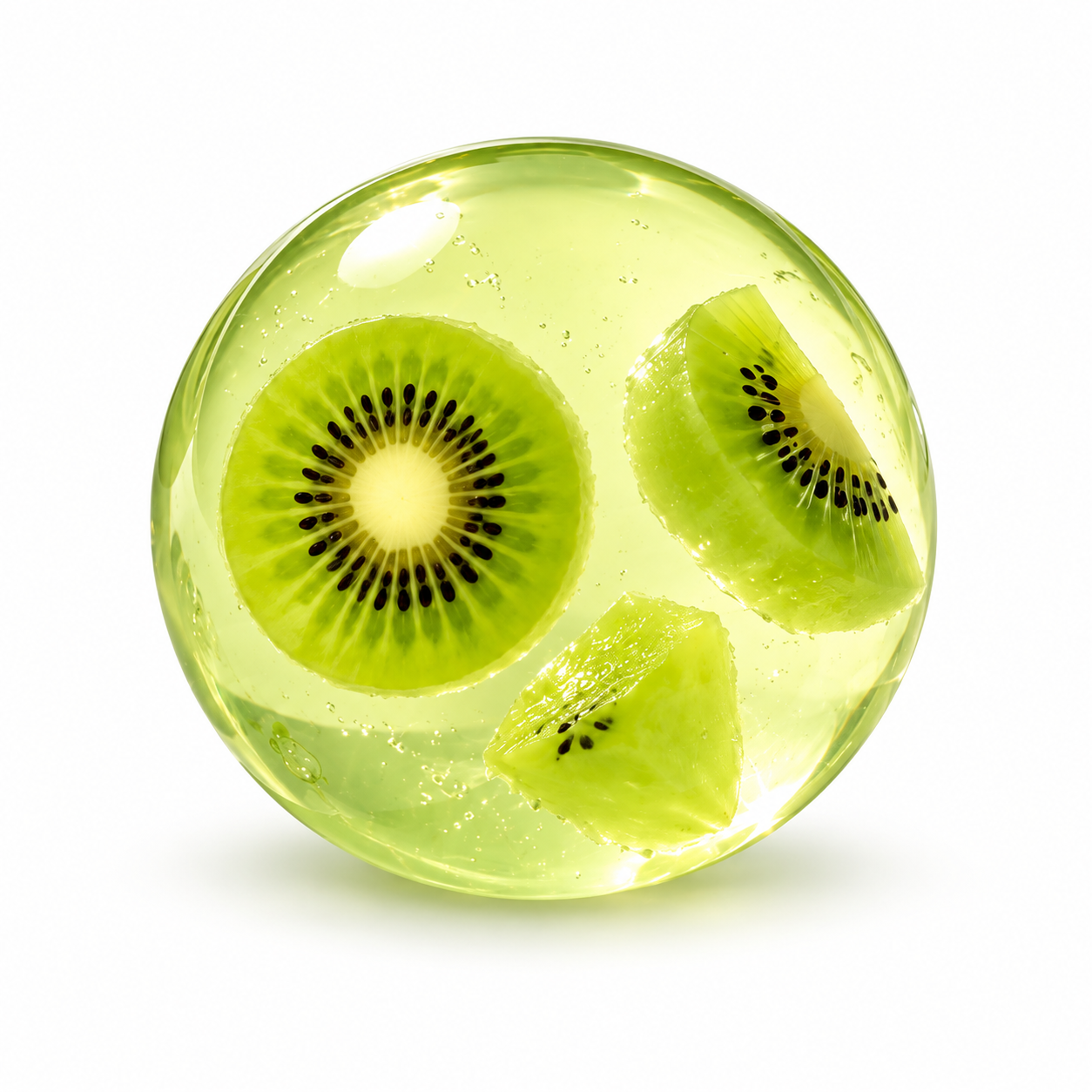 Coconut Oil Squishy, Slow Rising Stress Ball With Kiwi Inside Slow Rising Ball, Coconut Oil Filled Squeeze Toy, Soft Fidget Toy For Stress Anxiety Relief, Ideal Gift For Birthday Party photo 7
