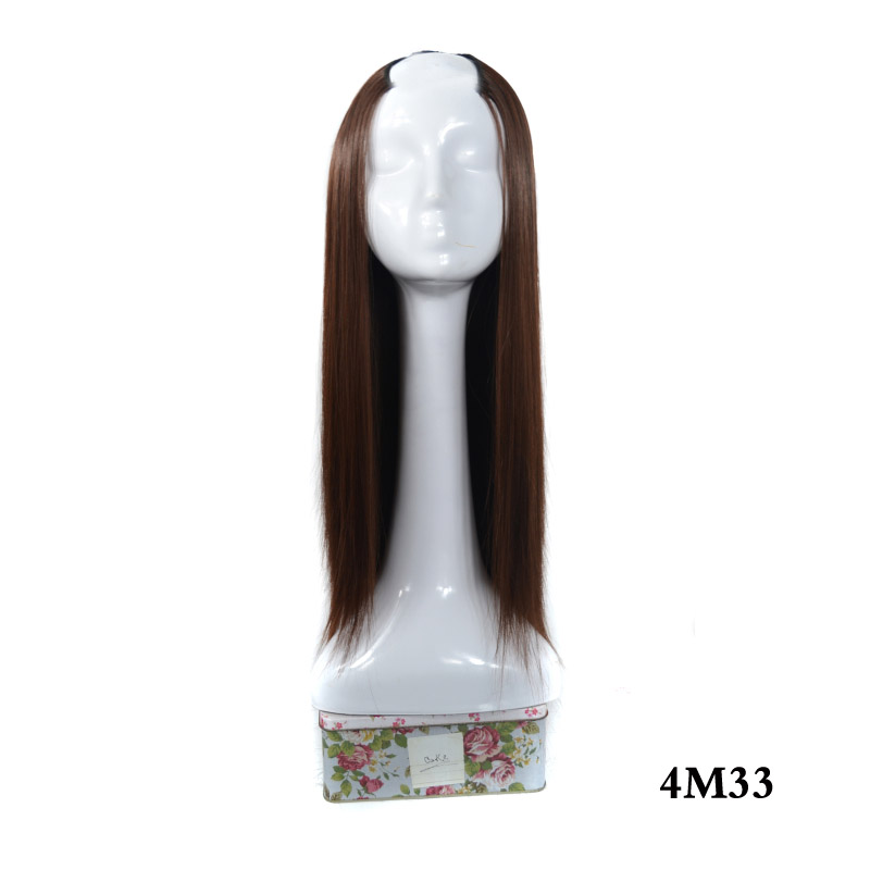 Women's Long Straight Hair U-shaped Half Headgear photo 5