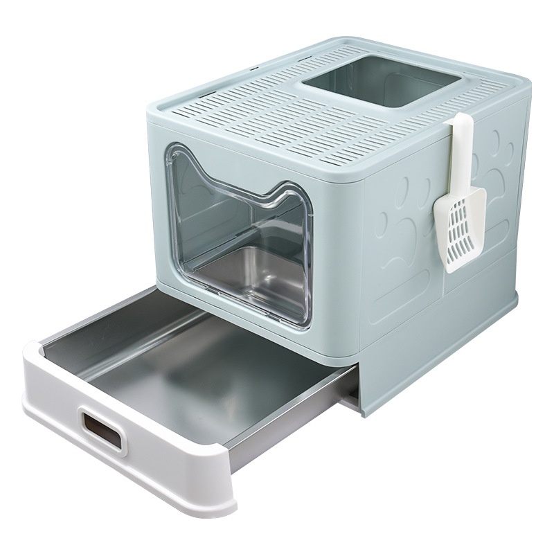 Extra-large Enclosed Drawer-Type Odor-Control Cat Litter Box photo 6