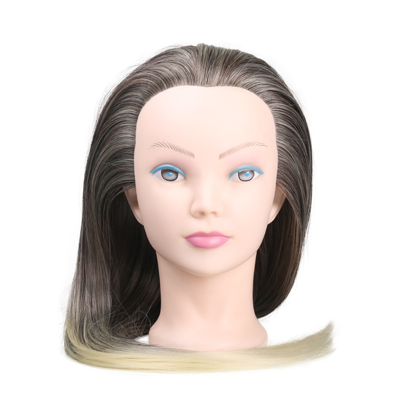 Wig Head Mold Color Head Mold Training Head Coil Hair Braided Hair Mold Head photo 3