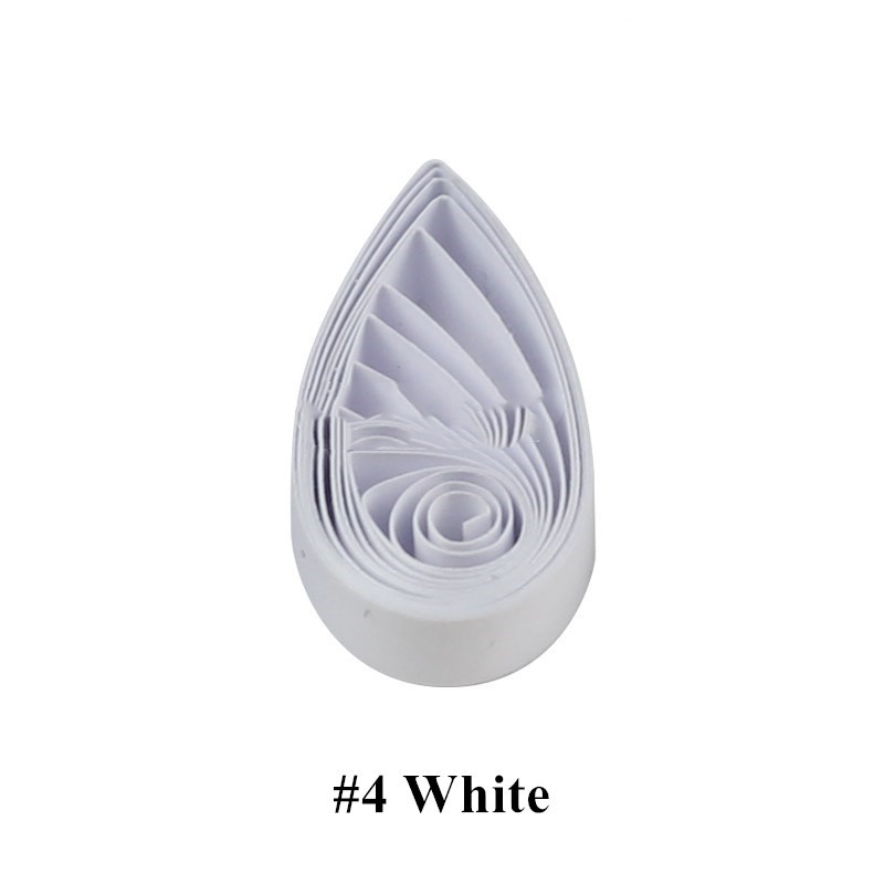 Quilled Paper Monochrome Rolled  Origami Strip Art Pure Color photo 2