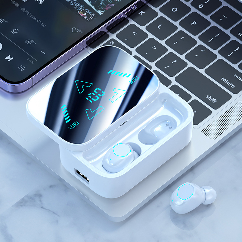 M48 Cross-border New Bluetooth Headphones Ultra-long Life Large Power In-ear Sliding Cover Digital Wireless Bluetooth Headphones photo 1
