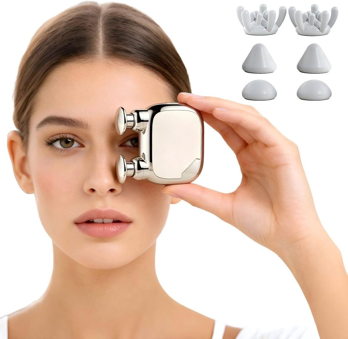New Upgrade---Mini Muscle Massage Gun Electric Fascia Massager 2 Heads For Neck & Body photo 2