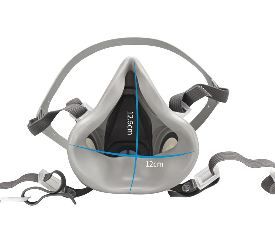 Original 6200 Reusable Respirator Half Face Cover Gas Mask With Fog-proof Glasses For Painting Spray Polishing Work Safety Smoke photo 4