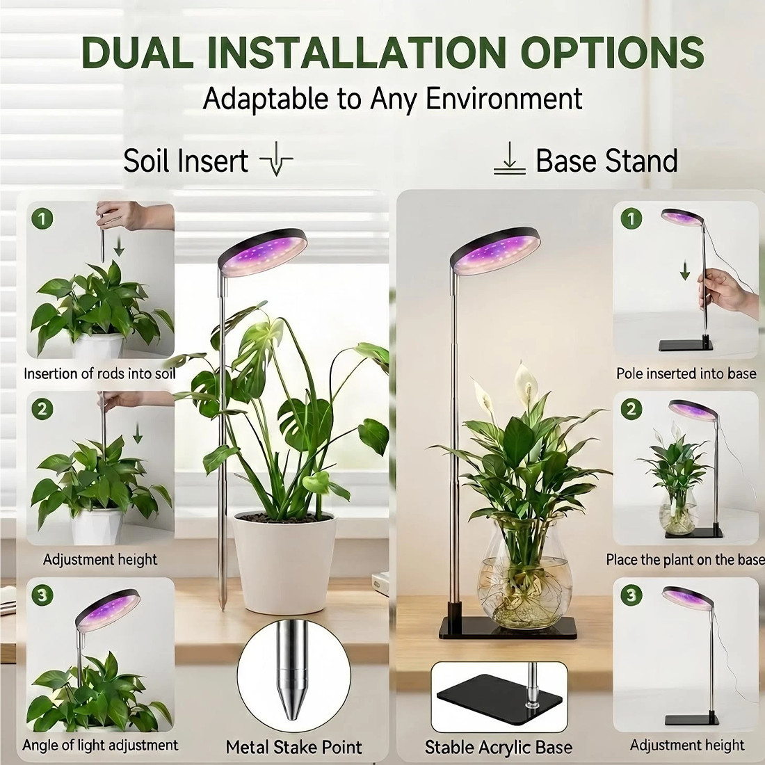 LED Plant Grow Lights For Indoor Plants Dimmable Growing Lamp USB Full Spectrum photo 4