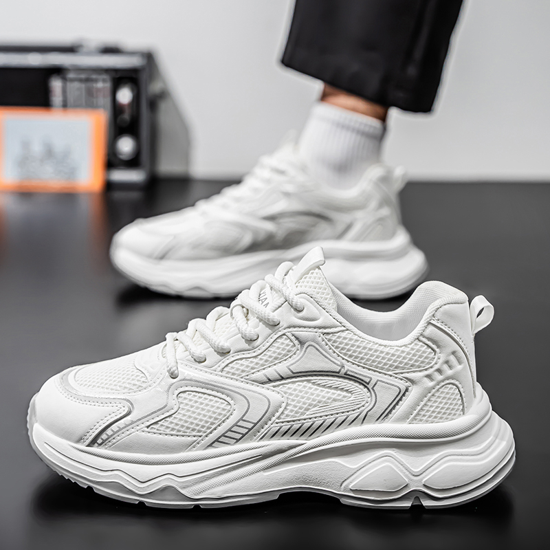 2026 Winter New Breathable Mesh Shoes, Lightweight Running Sneakers, Men's Casual Travel Dad Shoes photo 5