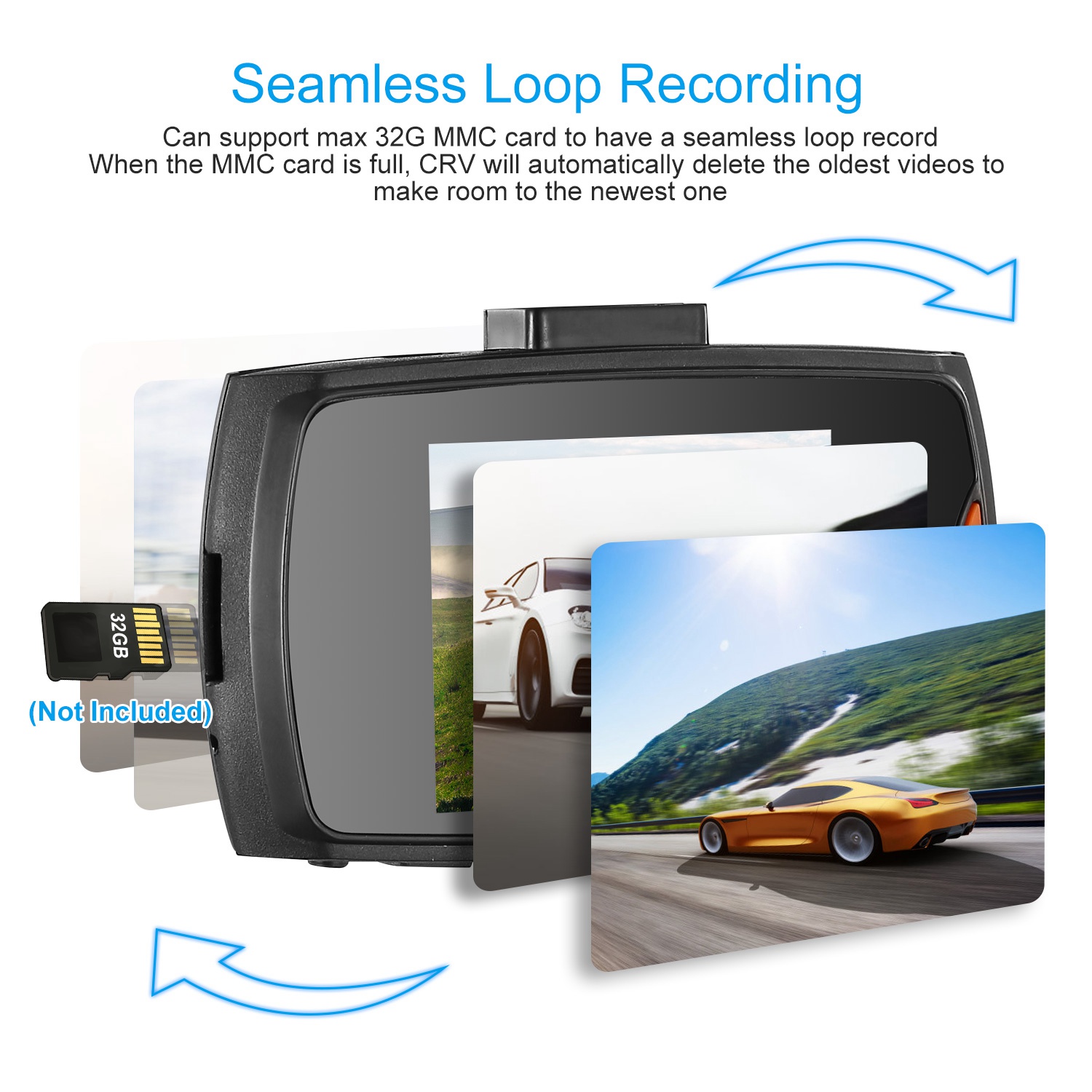 1080P Car DVR Camera Dash Cam Camcorder 90 Degree Angle Loop Recording Night Vison photo 2