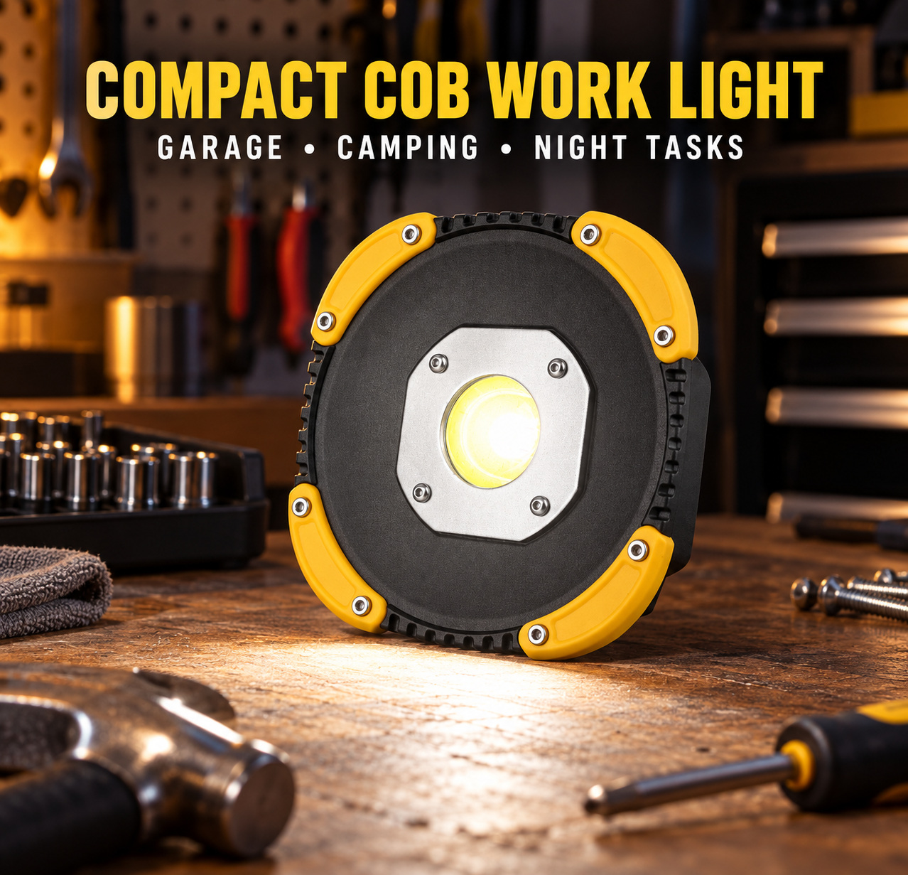 Rechargeable Magnetic Battery Display Type C LED Work Light Base Hanging W898 3600mAh Flood 3 photo 3