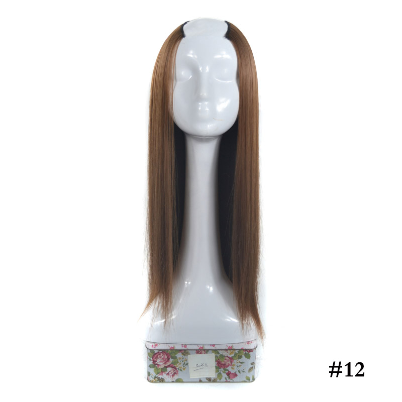 Women's Long Straight Hair U-shaped Half Headgear photo 8