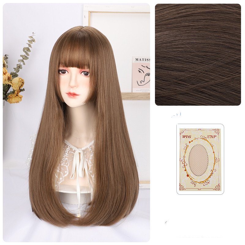 Princess Cut Wig Female Long Hair Simulation Net Red photo 4
