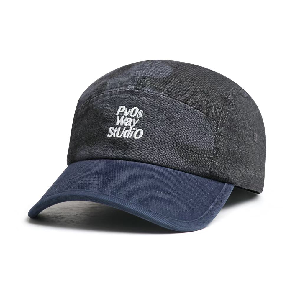 Cross-border Fashion Retro Washed Patchwork Letter Baseball Cap, Ideal For Daily Casual Wear And Versatile Styling, With A Curved Brim And Earflap photo 4