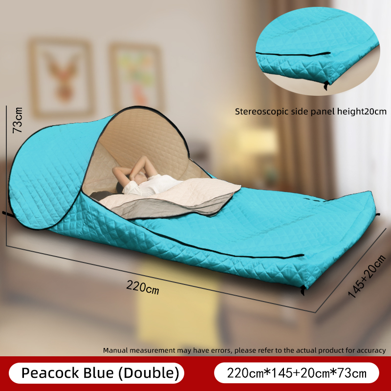 Portable No Assembly Warm Sleeping Bag Cover Quilted Thickened Wind & Cold Resistant Camping Dorm Nap Isolation Sleeping Bag photo 5
