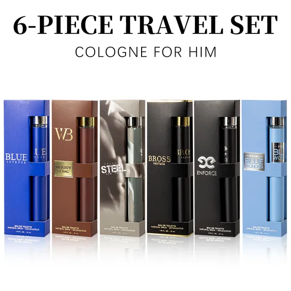 6pcs Set, 1.18fl.oz 35ml Each Bottle, Men's Eau De Toilette Spray, Long-Lasting Perfume, 6 Different Scent, Perfect For Dating, Daily Life, Parties, Gift Giving photo 1