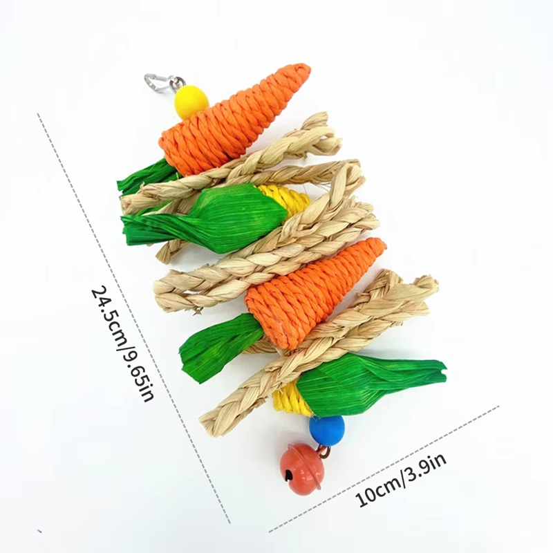 Parrot Toy Hanging Perch Climb Playing Equipment Cage Accessories Bird Bite Toy For Parakeets Macaws Cockatiels Lovebird Finches, photo 4