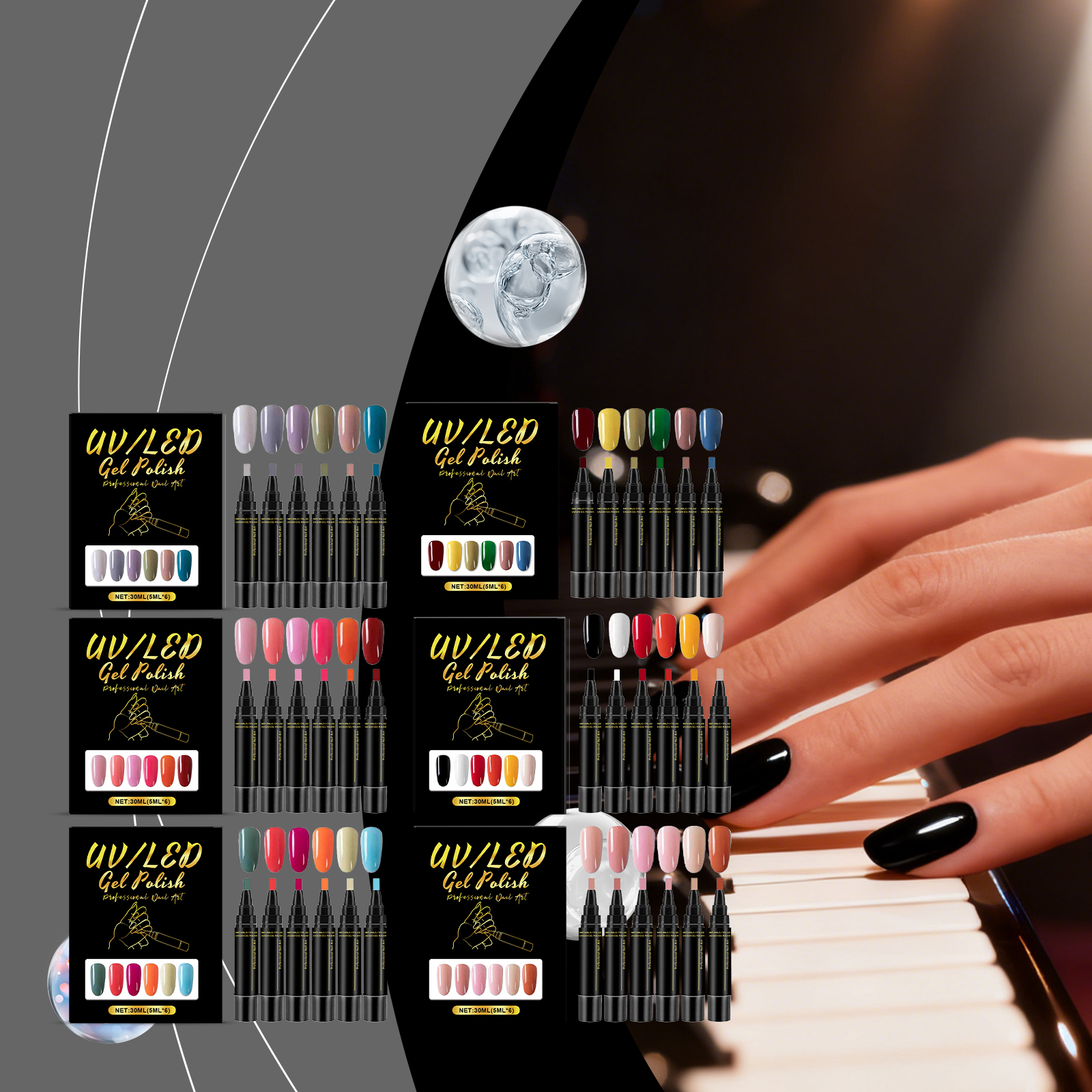 Nail Polish Pen 6pc 1box photo 4