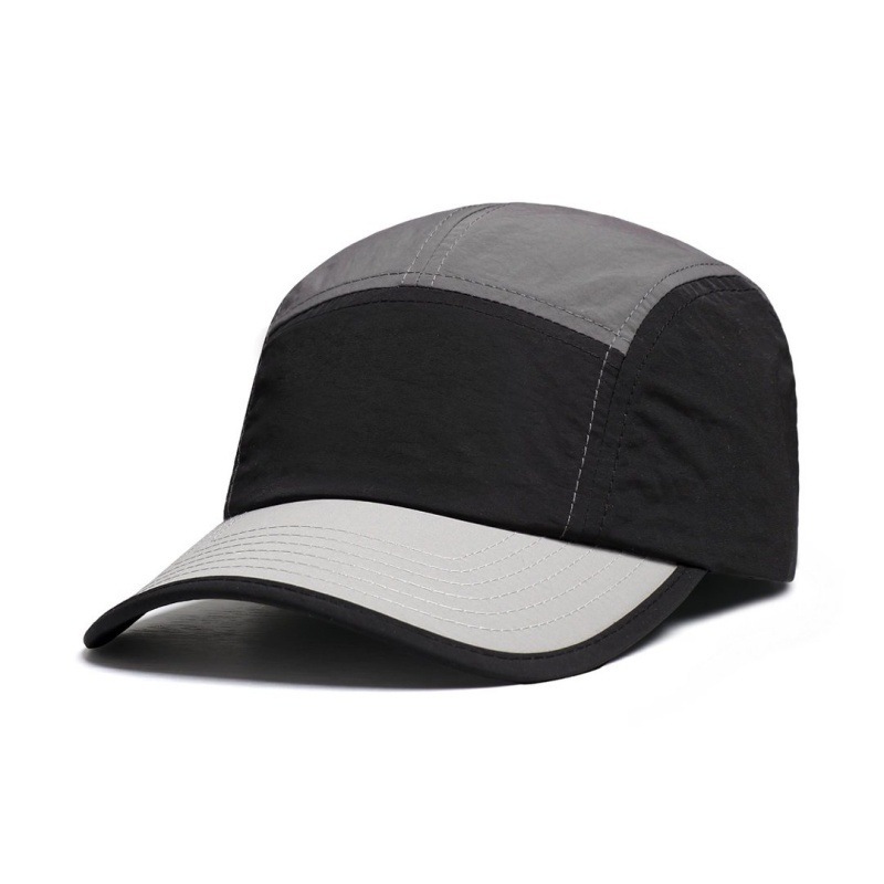 Japanese-style Vintage Quick-drying Multi-color Reflective Baseball Cap With Five-piece Workwear Design For Outdoor Climbing, Water Resistance And Sun Protection photo 7
