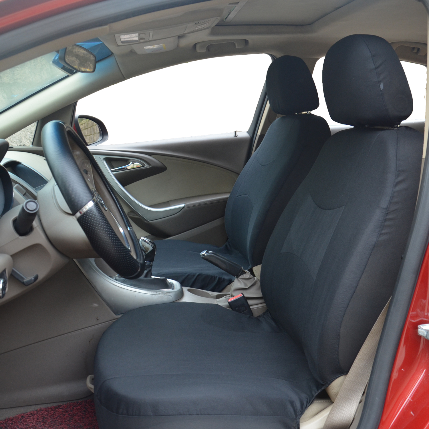 2 Front Car Seat Covers, 2mm Thick, Classic And Durable, Suitable For Small, Medium, And Large Cars, SUVs, And All Seasons photo 5