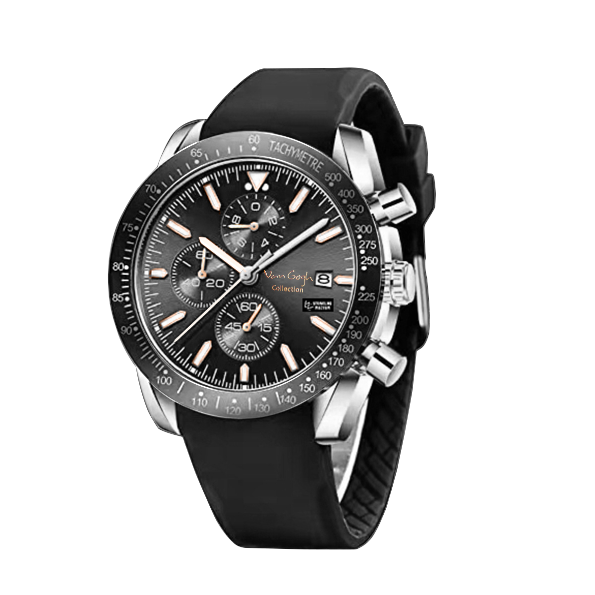 Van Gogh Starry Fantasy Series Men's Rubber Strap Watch photo 5