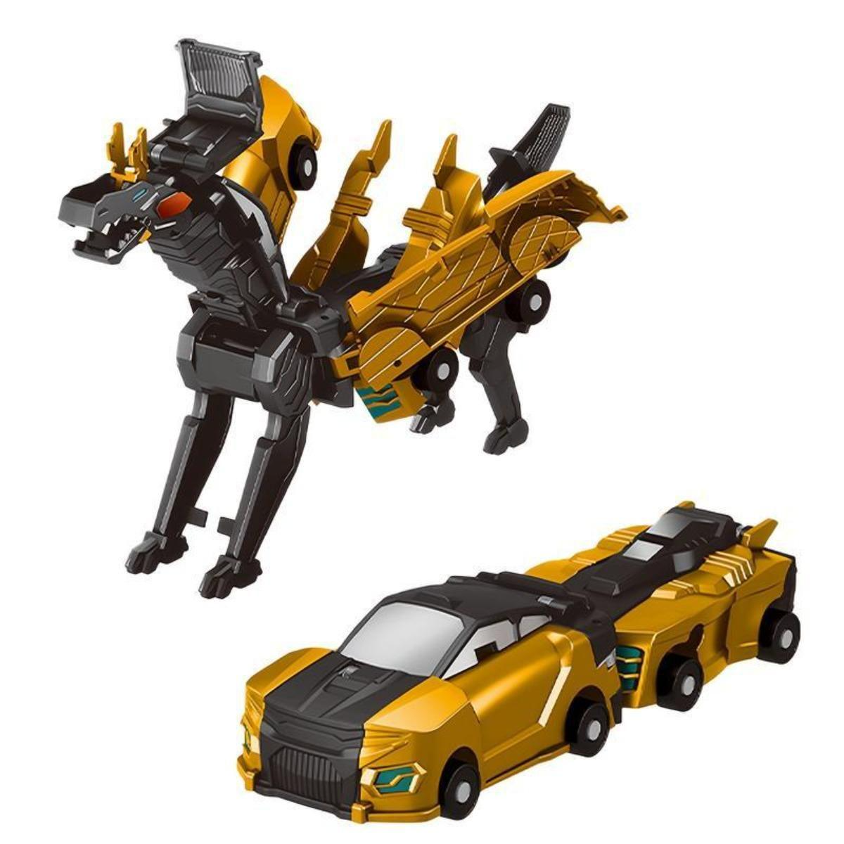 2-in-1 Unisex Mechanical Mini Magnetic-Triggered Auto-Transform Pegasus Car Toy, Battery-Free Safe ABS Plastic Animal Toy, Creative Kids' Gift Ideas photo 2