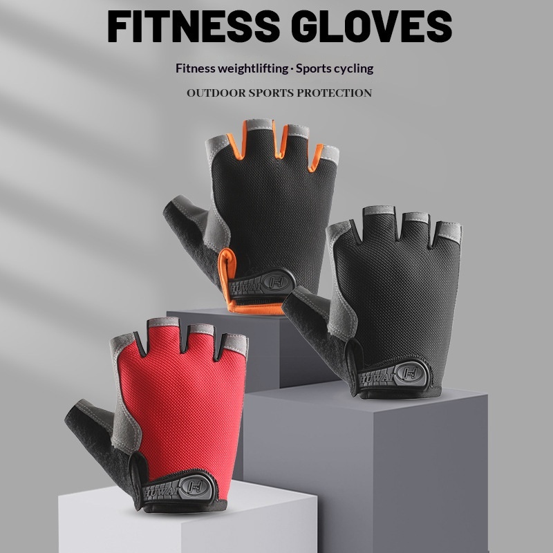 Half Finger Gloves Men's Outdoor Fitness Sports Thin Breathable Non-slip Wear-resistant Mountaineering Rock Climbing Exhibit Finger Gloves For Women photo 1