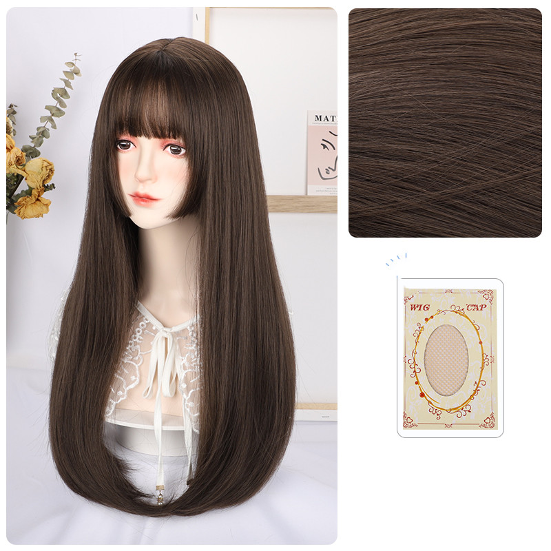 Princess Cut Wig Female Long Hair Simulation Net Red photo 7