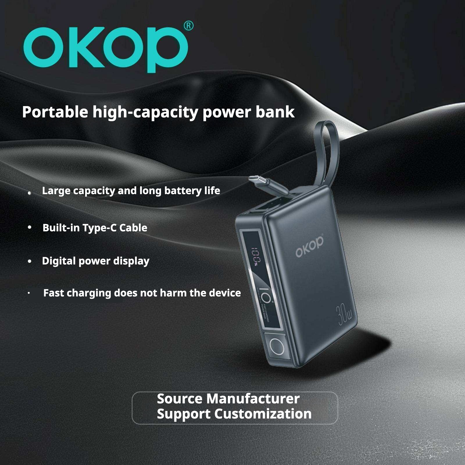 KP-707 Best-selling Power Bank Compact And Portable 10,000mAh High Capacity Long Battery Life Digital Display In Stock photo 6