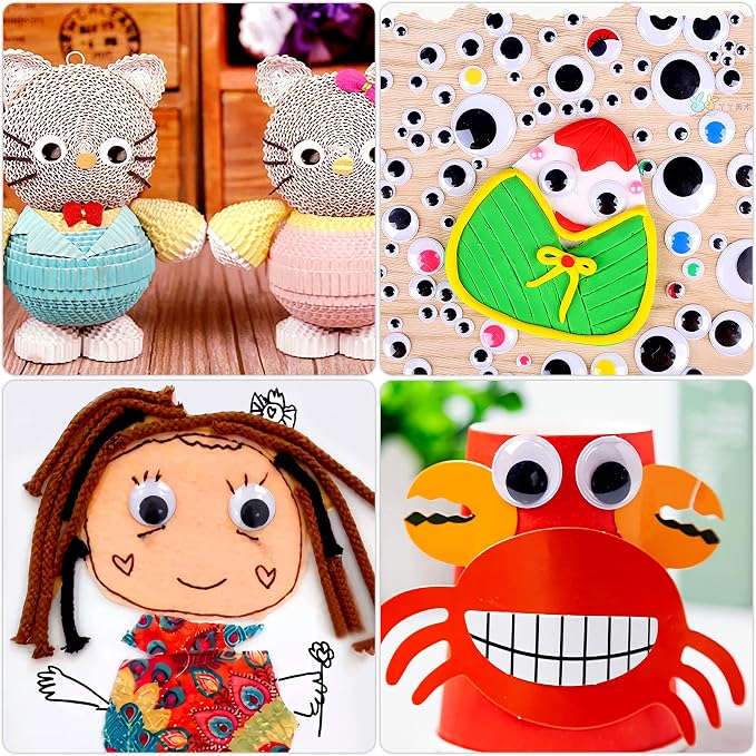 Piece Adhesive Googly Eyes Wiggle Eyes For DIY Arts And Crafts  Weight photo 6