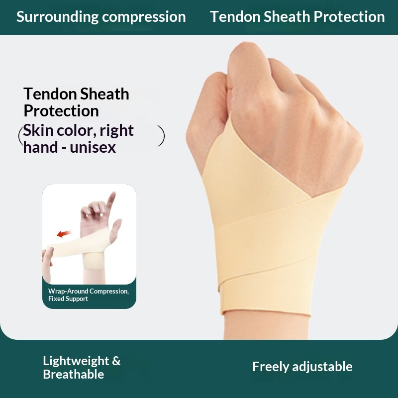 Japanese Sports Fitness Tendon Sheath Tfcc Wrist Strain Fixed Sheath Badminton Breathable Pressurized Thin Wrist Guard photo 7