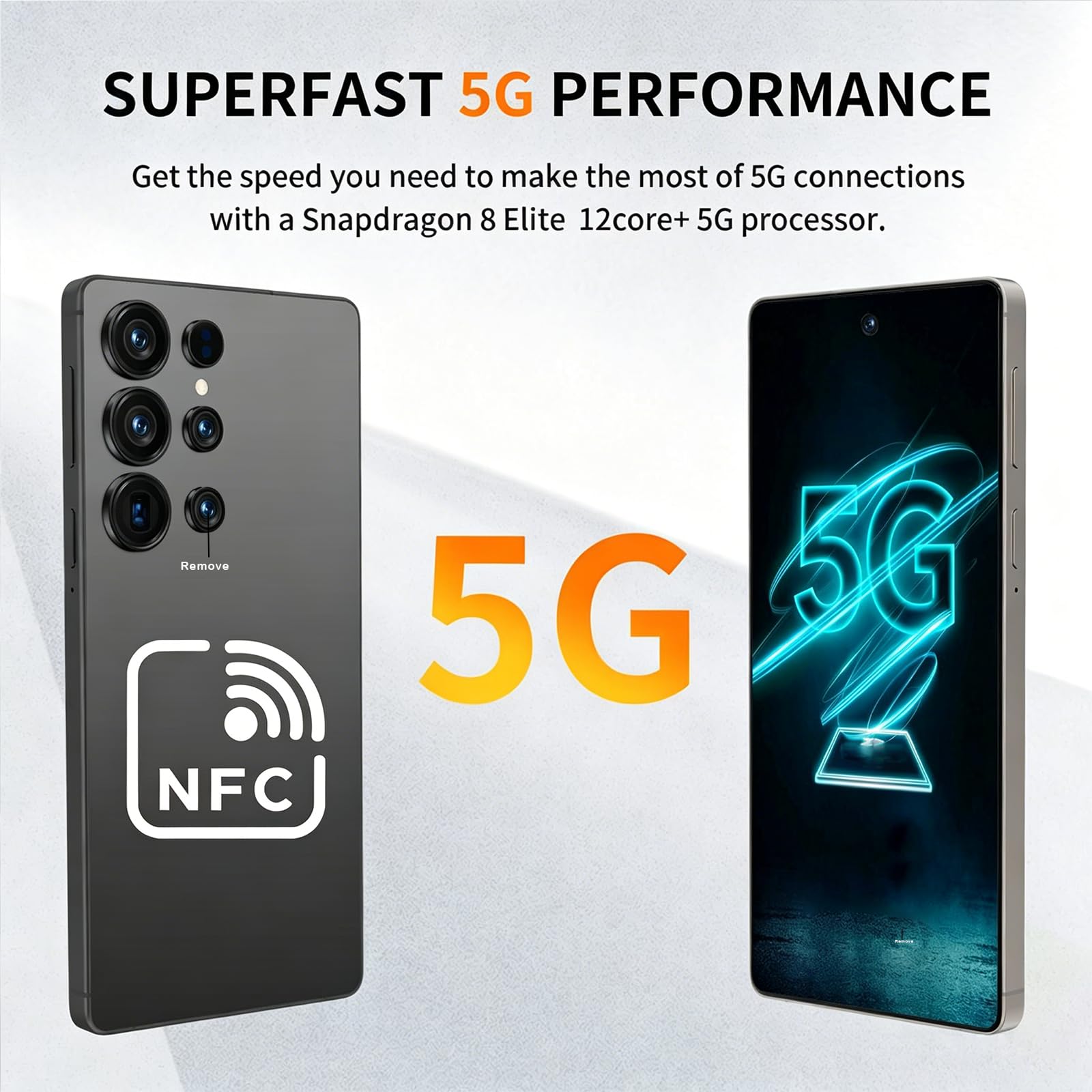 C25 Ultra Unlocked Phone With NFC, 12-512GBSmartphone,8000mAh,6.9in  HD Screen,Android 15 Cell Phone,5G -Built In Pen-Dual SIM-Fingerprint Unlock-Face ID photo 3