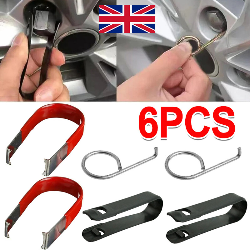 6 PCS Wheel Bolt-Cap Cover Remover Tool Set-Car Tyre Nut Centre Cover Cap Puller photo 1