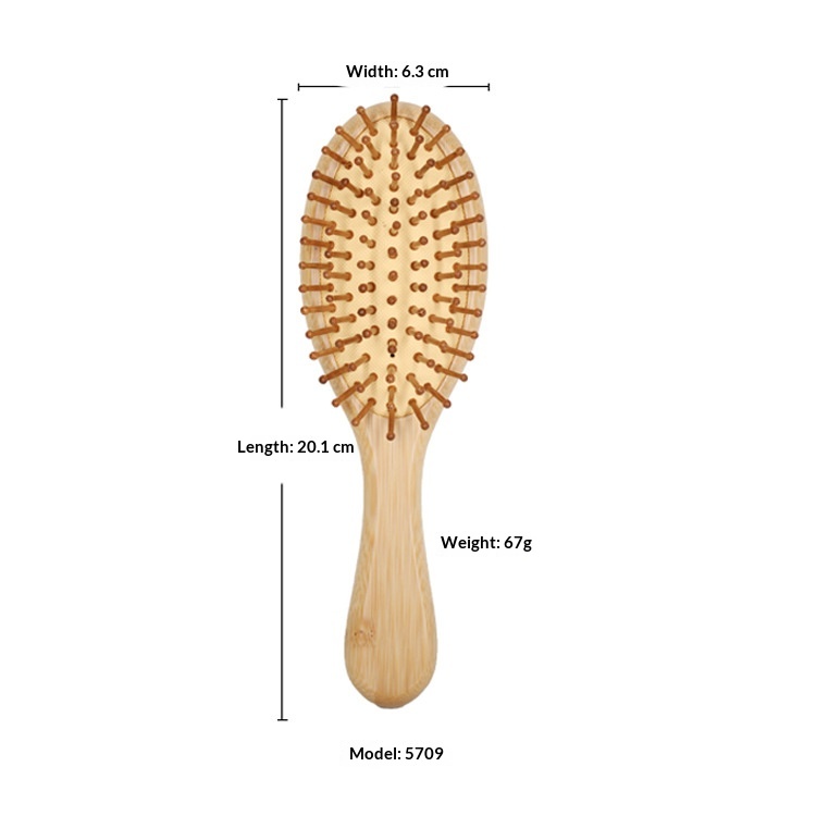 Manufacturer Wholesale Bamboo Air Cushion Comb Scalp Massage Health Care Air Bag Comb Home Daily Use Smooth Hair Straight Hair Large Board Comb photo 3
