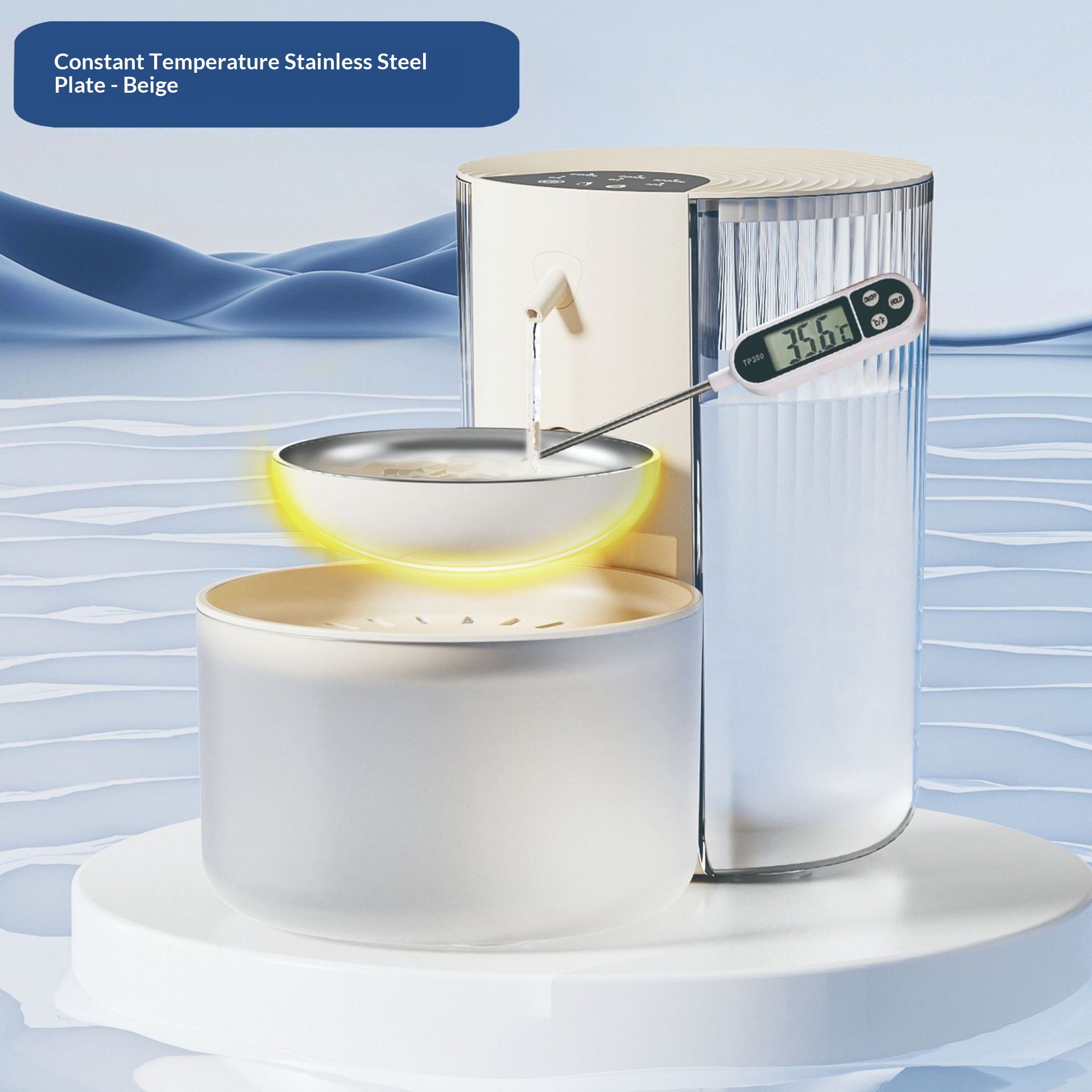 Smart Constant-Temperature 3L Pet Water Fountain With Clean-Water Separation & Tipping Mechanism. photo 6
