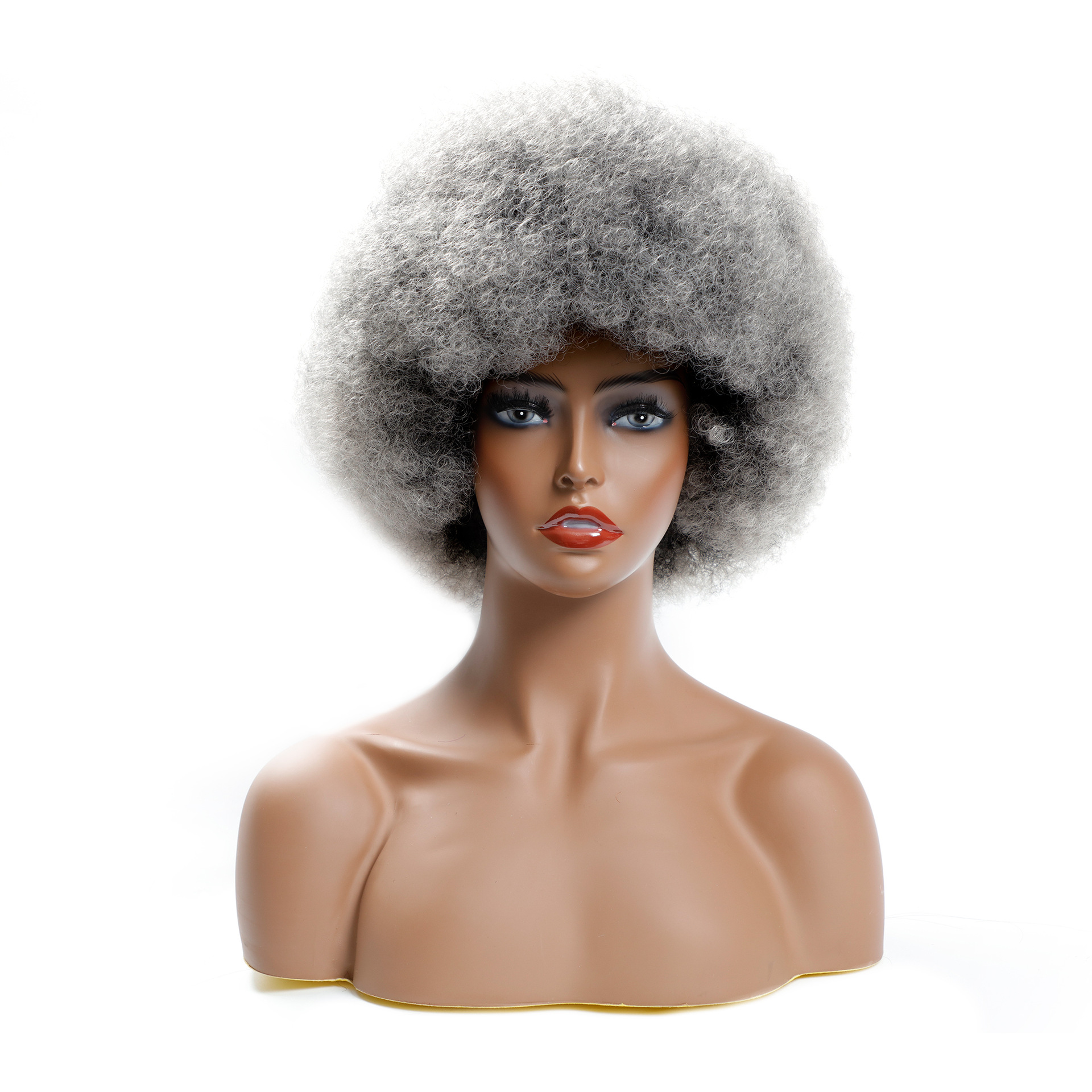 Microwave Short Curly Hair Fluffy Explode Wig Headgear photo 3