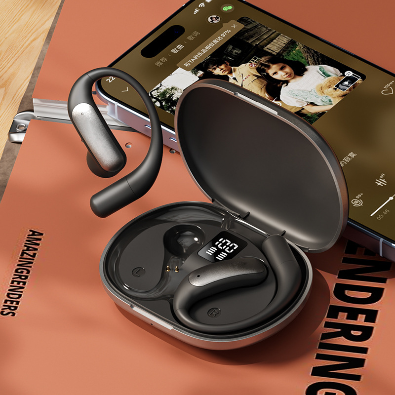 Cross Border Explosion M127 Long Range Hanging Earphone Private Model High Color Value Low Latency Wireless Bluetooth Headphones Wholesale photo 2