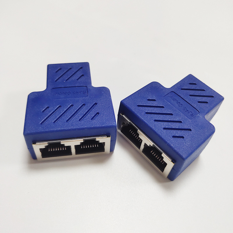RJ45 Network Three-way Tee Network Cable Cable Seperater Network Cable Extension One Divided Into Two Adapter IPTV Network Cable Connector photo 1