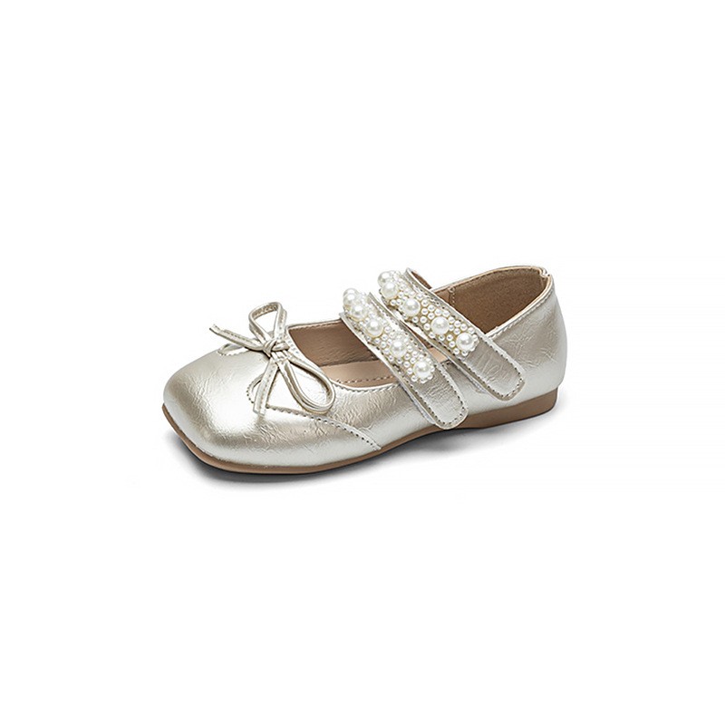2026 Spring Summer New Girls Leather Shoes, Bow Decor Kids Princess Shoes, Breathable Soft Sole Performance Flats For Baby Girls photo 3